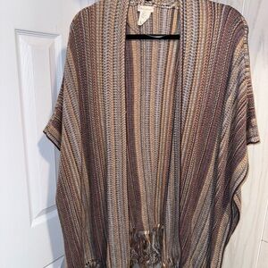 Striped Multicolor Knit Cardigan